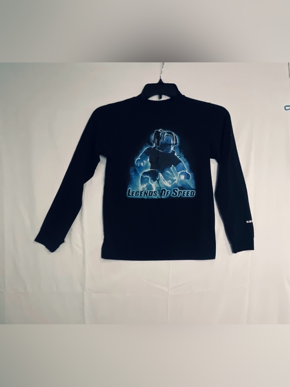 Legends of Speed Graphic Black Long Sleeve Tee for kids Sz M